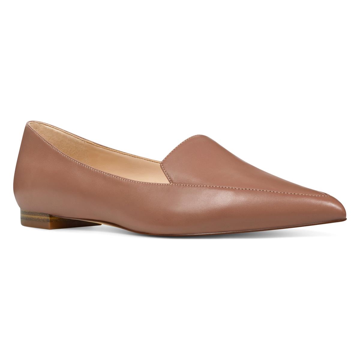 Women's Nine West Abay Smoking Flats Beige | GRKP82641