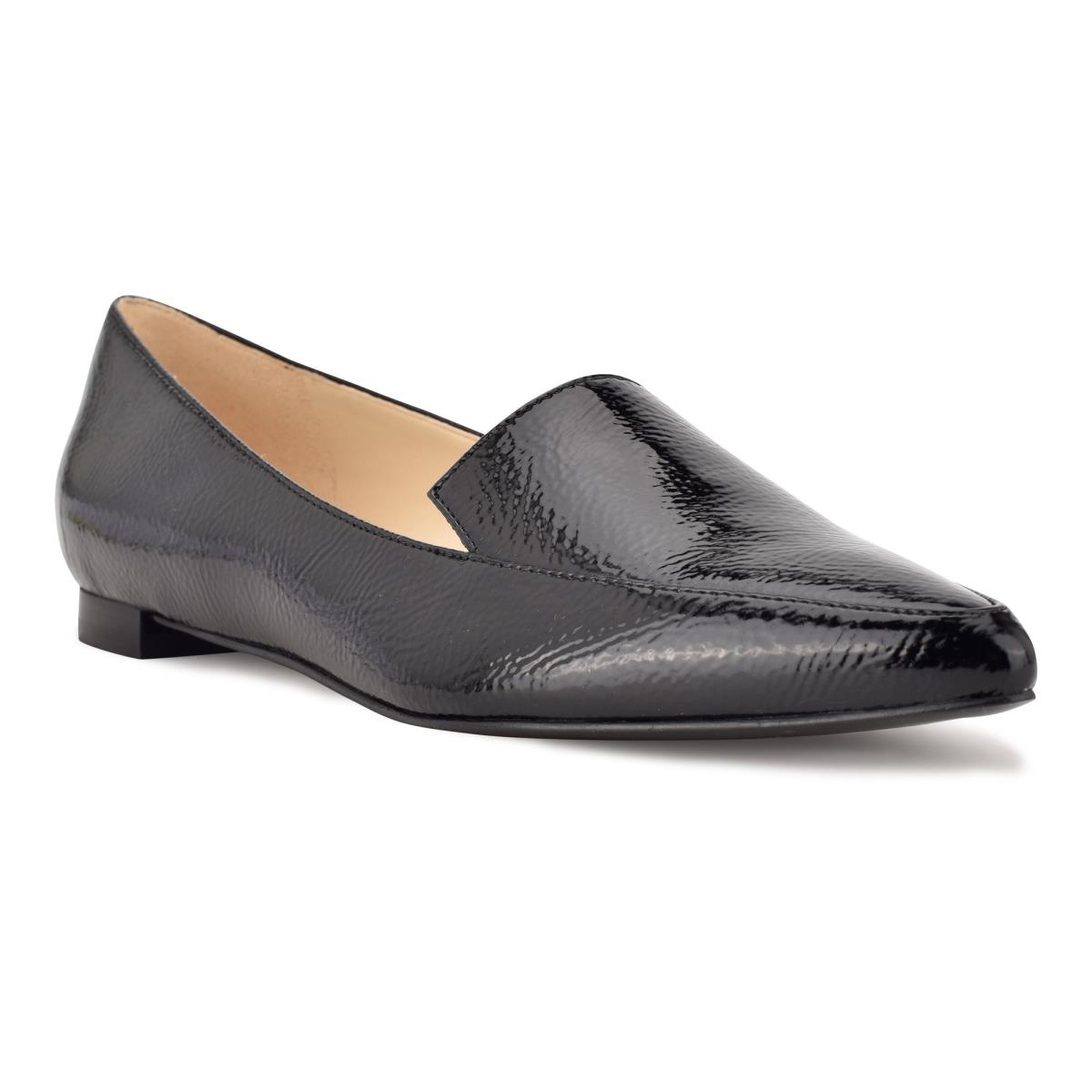 Women's Nine West Abay Smoking Flats Black | RMIT05379