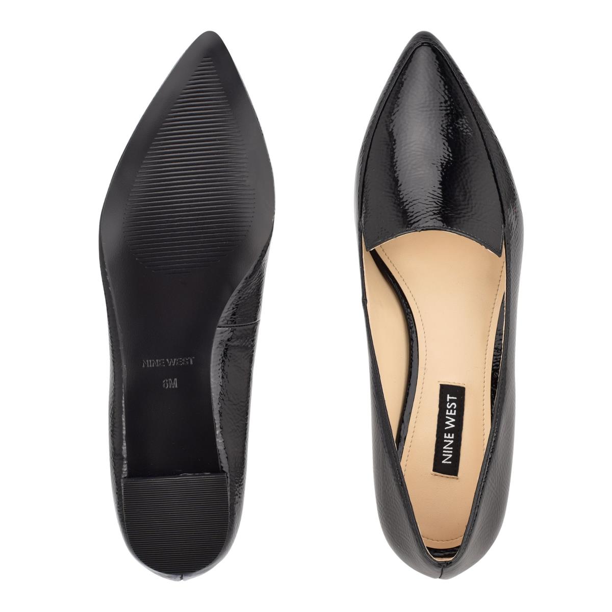 Women's Nine West Abay Smoking Flats Black | RMIT05379