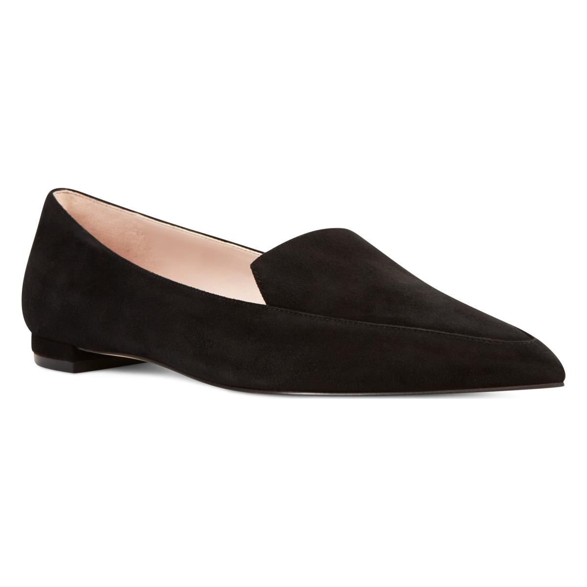 Women's Nine West Abay Smoking Flats Black | SUMA49537