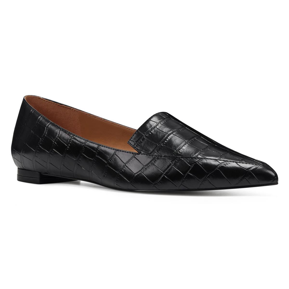 Women's Nine West Abay Smoking Flats Black | UKNV45367