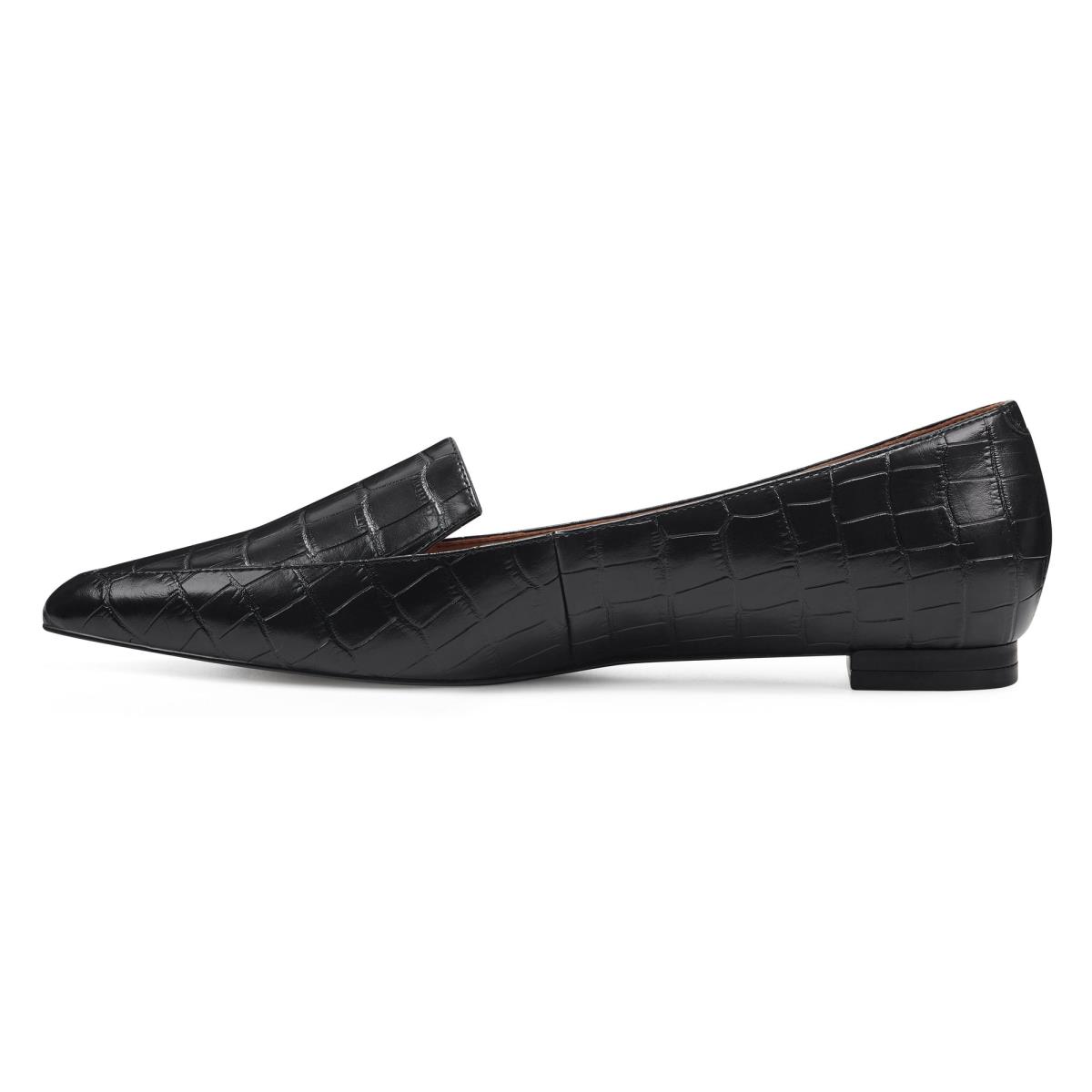 Women's Nine West Abay Smoking Flats Black | UKNV45367