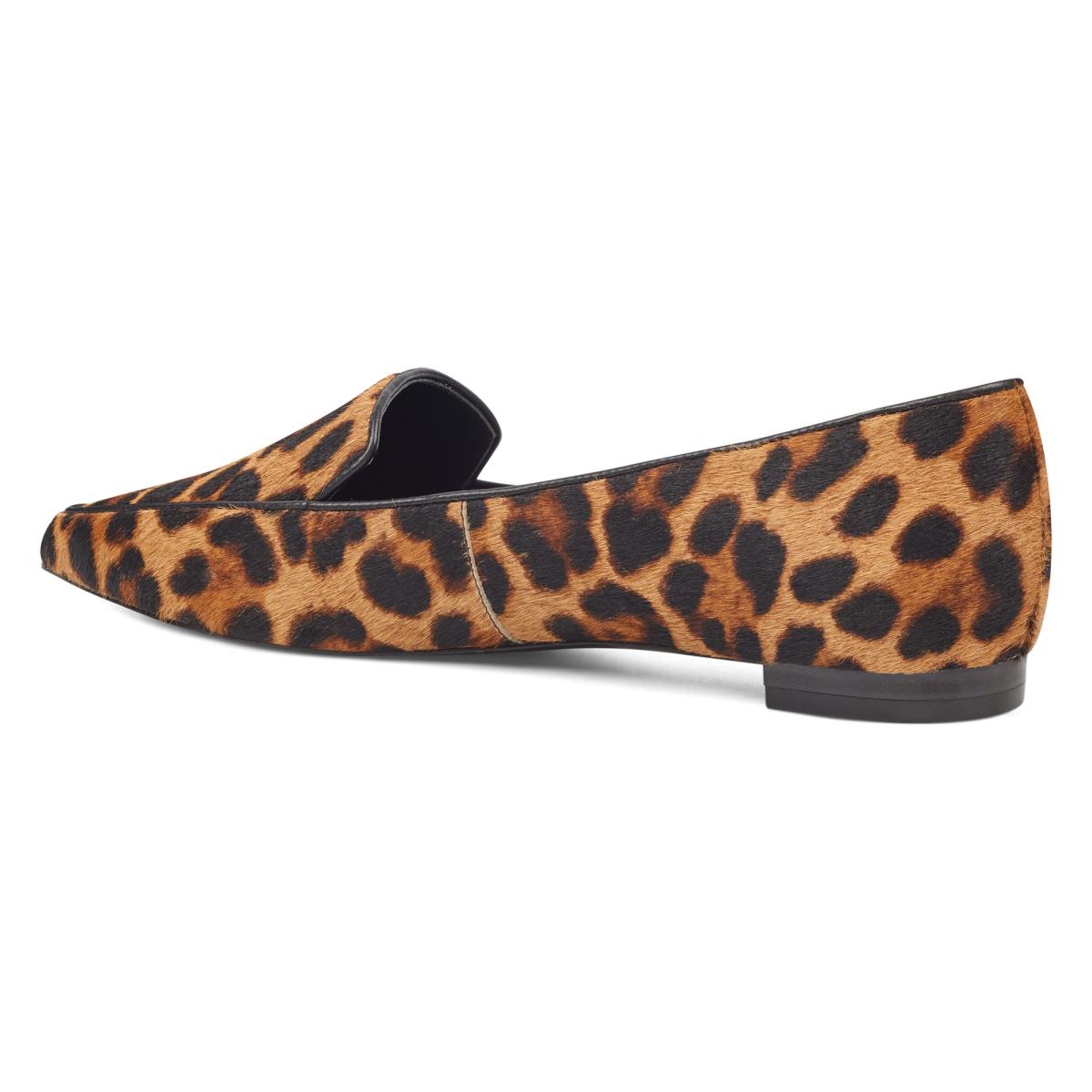 Women's Nine West Abay Smoking Flats Leopard | KGBY52387