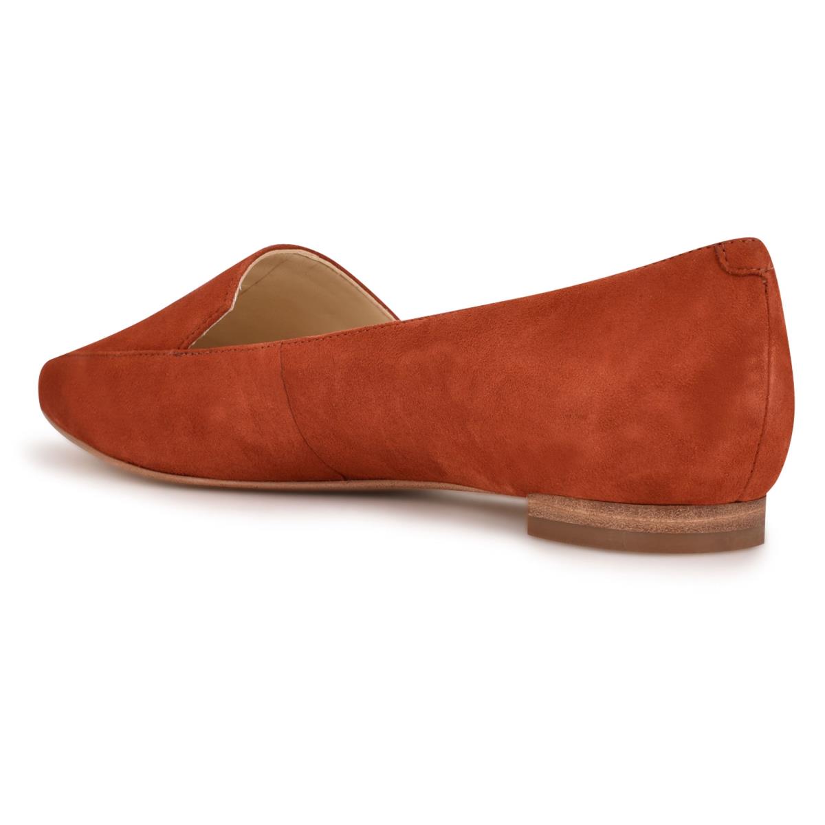 Women's Nine West Abay Smoking Flats Red | IWXQ51326