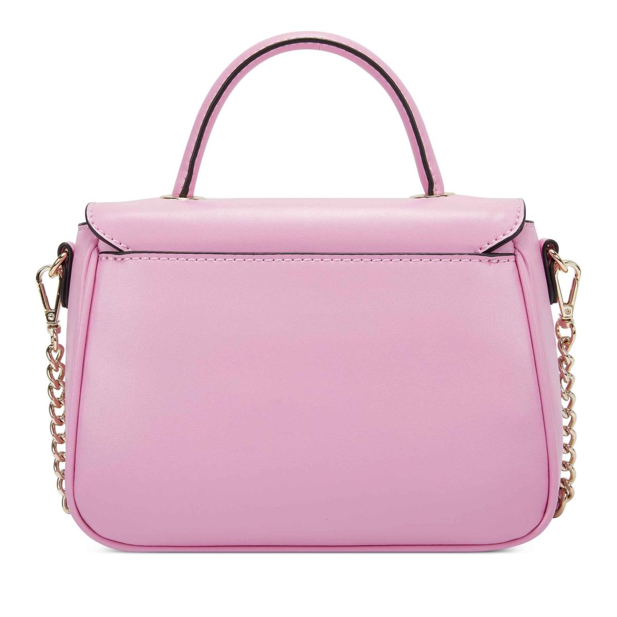 Women's Nine West Addy Mini Top Handle Flap Crossbody Bags Pink | MXUK71264