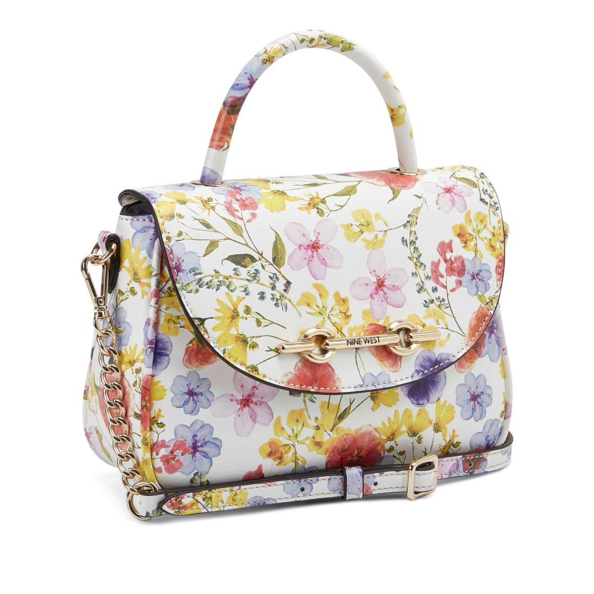 Women's Nine West Addy Mini Top Handle Flap Crossbody Bags Flower | PFKY40732