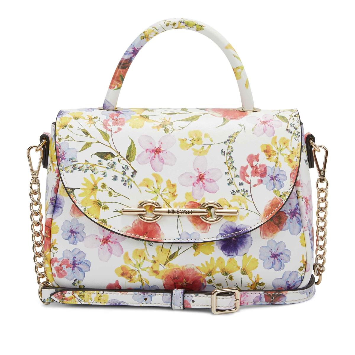 Women\'s Nine West Addy Mini Top Handle Flap Crossbody Bags Flower | PFKY40732