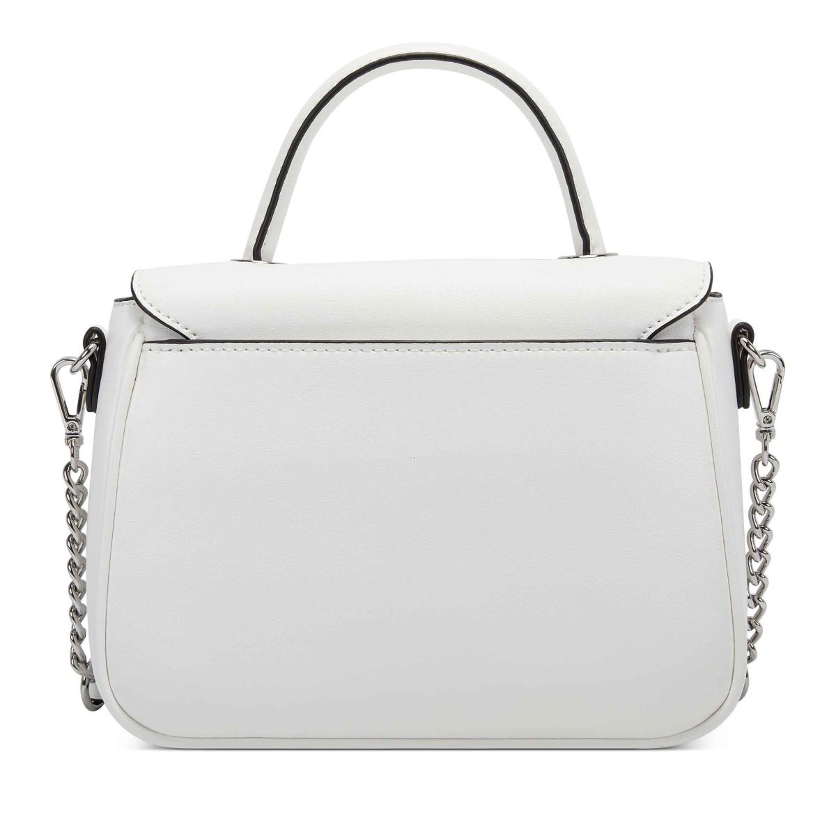 Women's Nine West Addy Mini Top Handle Flap Crossbody Bags White | ZOHB03691