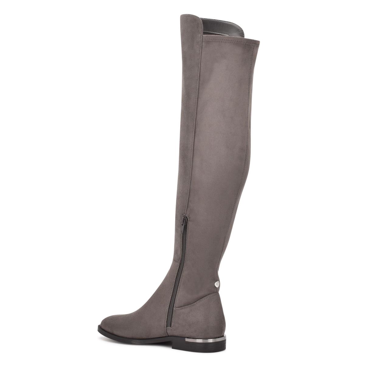 Women's Nine West Allair Over the Knee Boots Grey | NYGZ72153