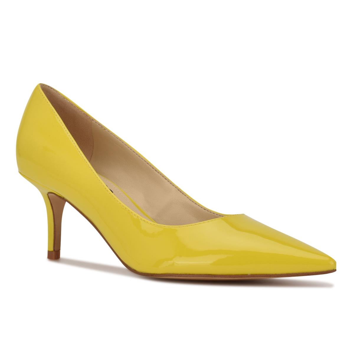 Women's Nine West Arlene Pointy Toe Pumps Yellow | EIGB70356