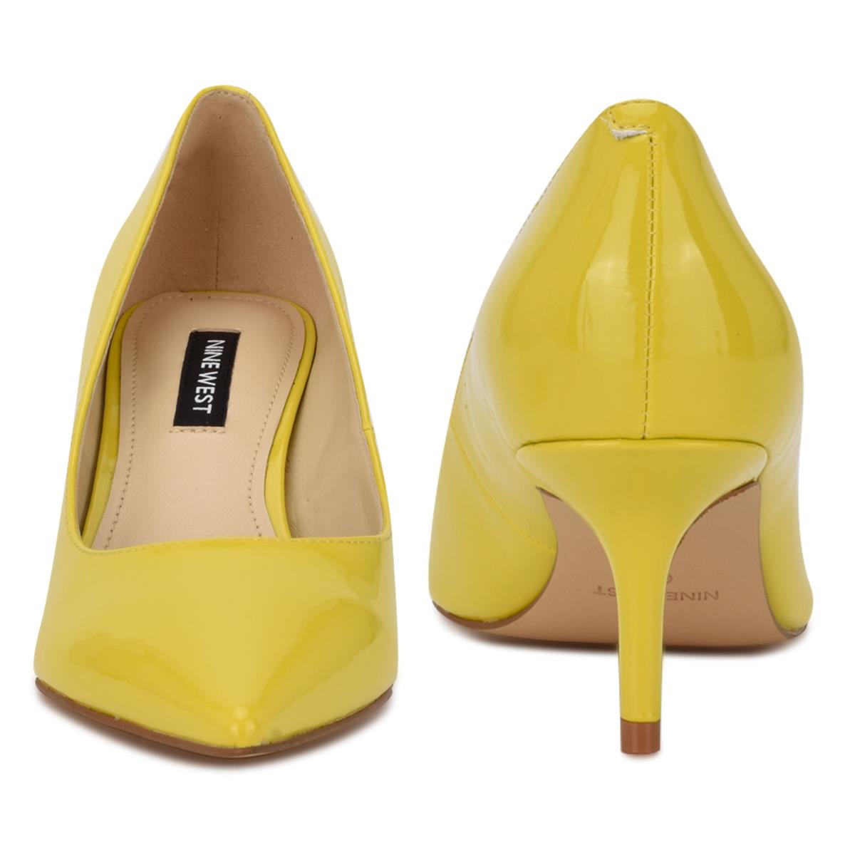 Women's Nine West Arlene Pointy Toe Pumps Yellow | EIGB70356