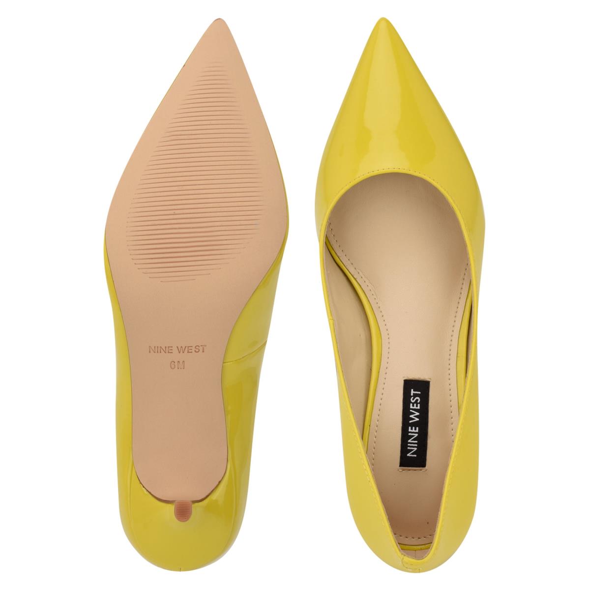 Women's Nine West Arlene Pointy Toe Pumps Yellow | EIGB70356