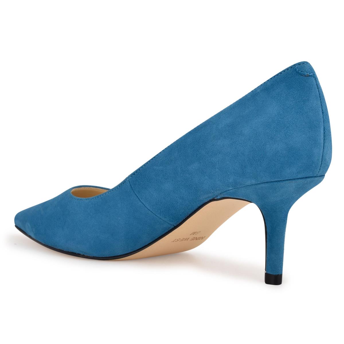 Women's Nine West Arlene Pointy Toe Pumps Turquoise | SXJG35486