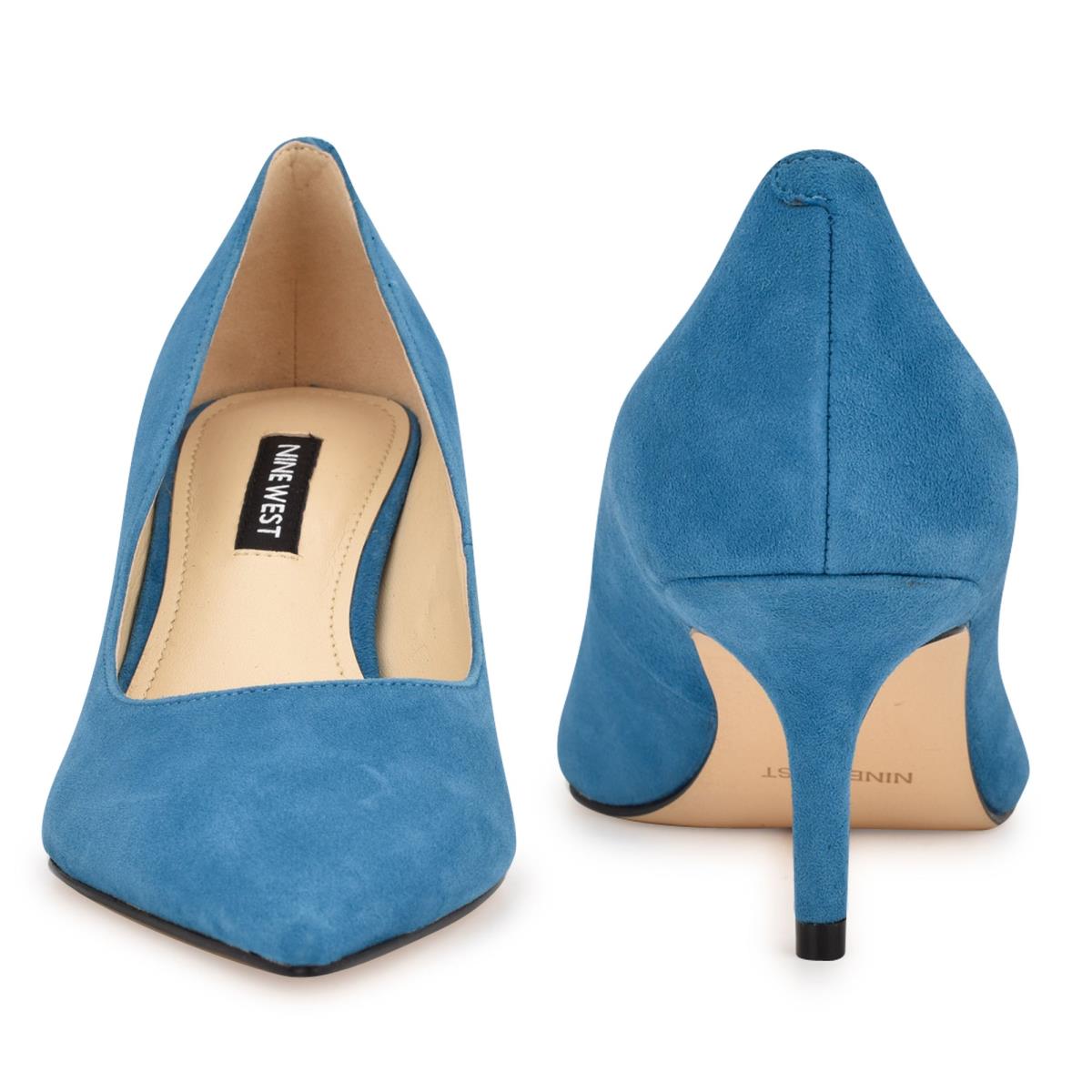 Women's Nine West Arlene Pointy Toe Pumps Turquoise | SXJG35486