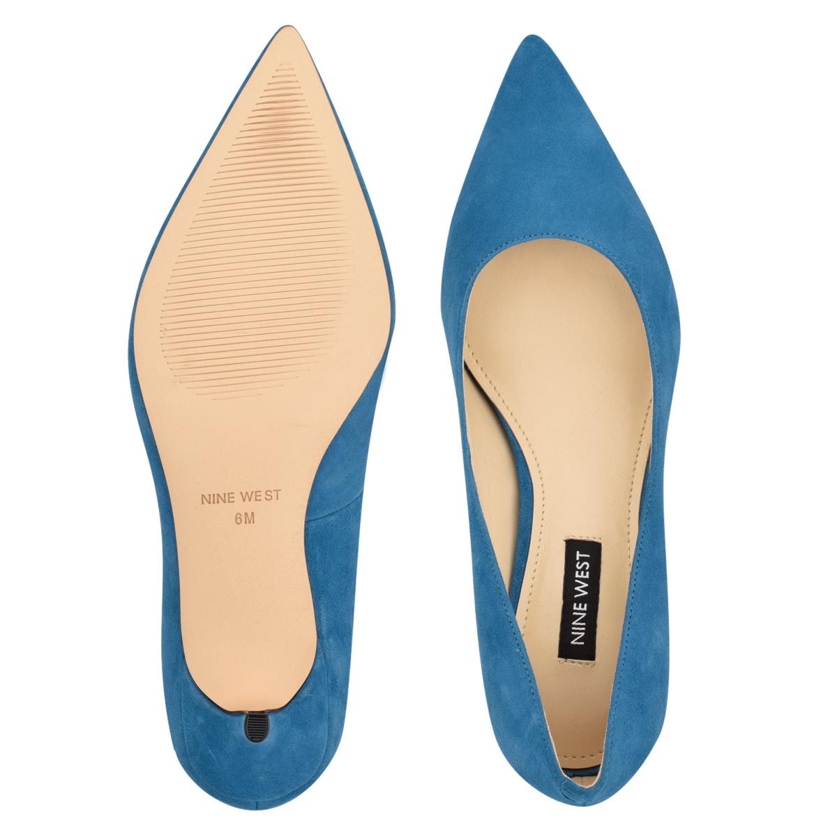 Women's Nine West Arlene Pointy Toe Pumps Turquoise | SXJG35486