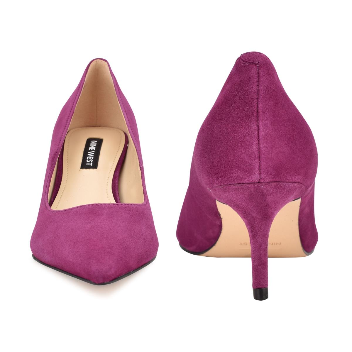 Women's Nine West Arlene Pointy Toe Pumps Purple | TFQM10237