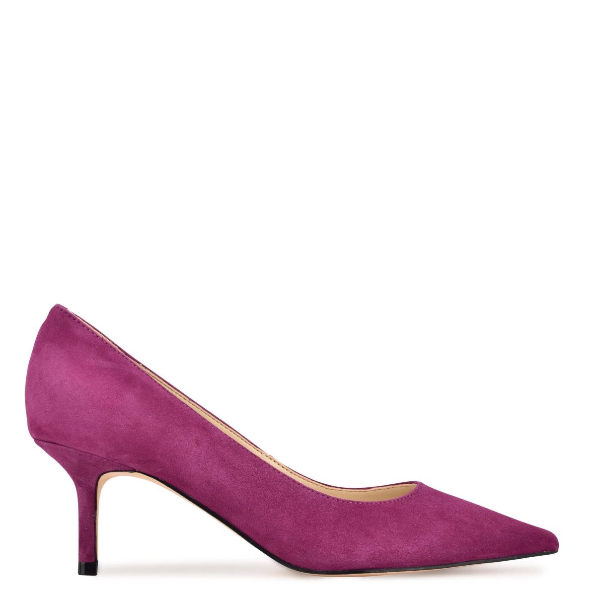 Women\'s Nine West Arlene Pointy Toe Pumps Purple | TFQM10237