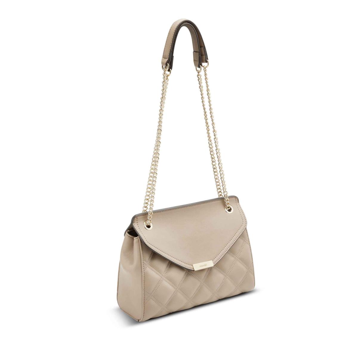 Women's Nine West Ava Convertible Xbody Flap Crossbody Bags Beige | QRUB84251