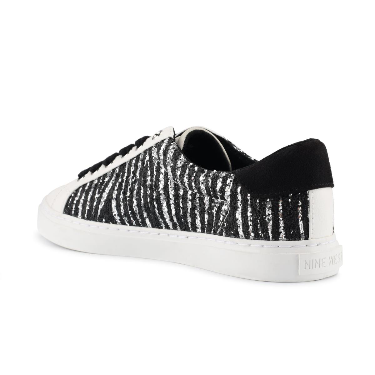 Women's Nine West Best Casual Sneakers Black / White | KJCM68291