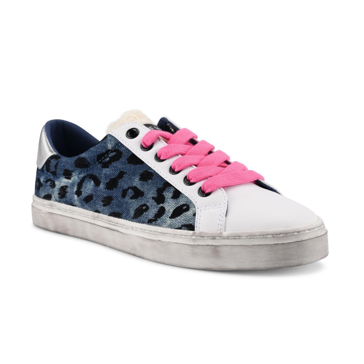 Women's Nine West Best Casual Sneakers Blue / Leopard | PMXN89710