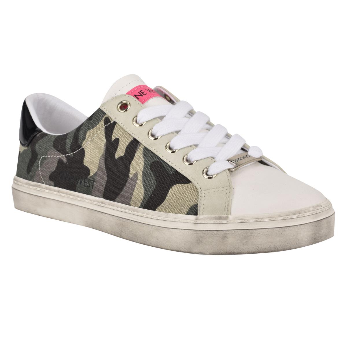 Women's Nine West Best Casual Sneakers Green Camo | ZWGJ71852