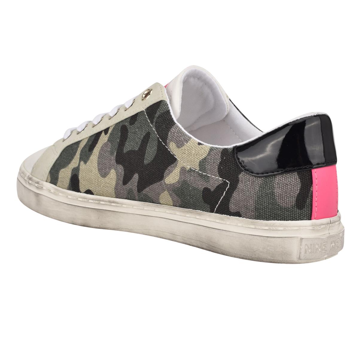 Women's Nine West Best Casual Sneakers Green Camo | ZWGJ71852