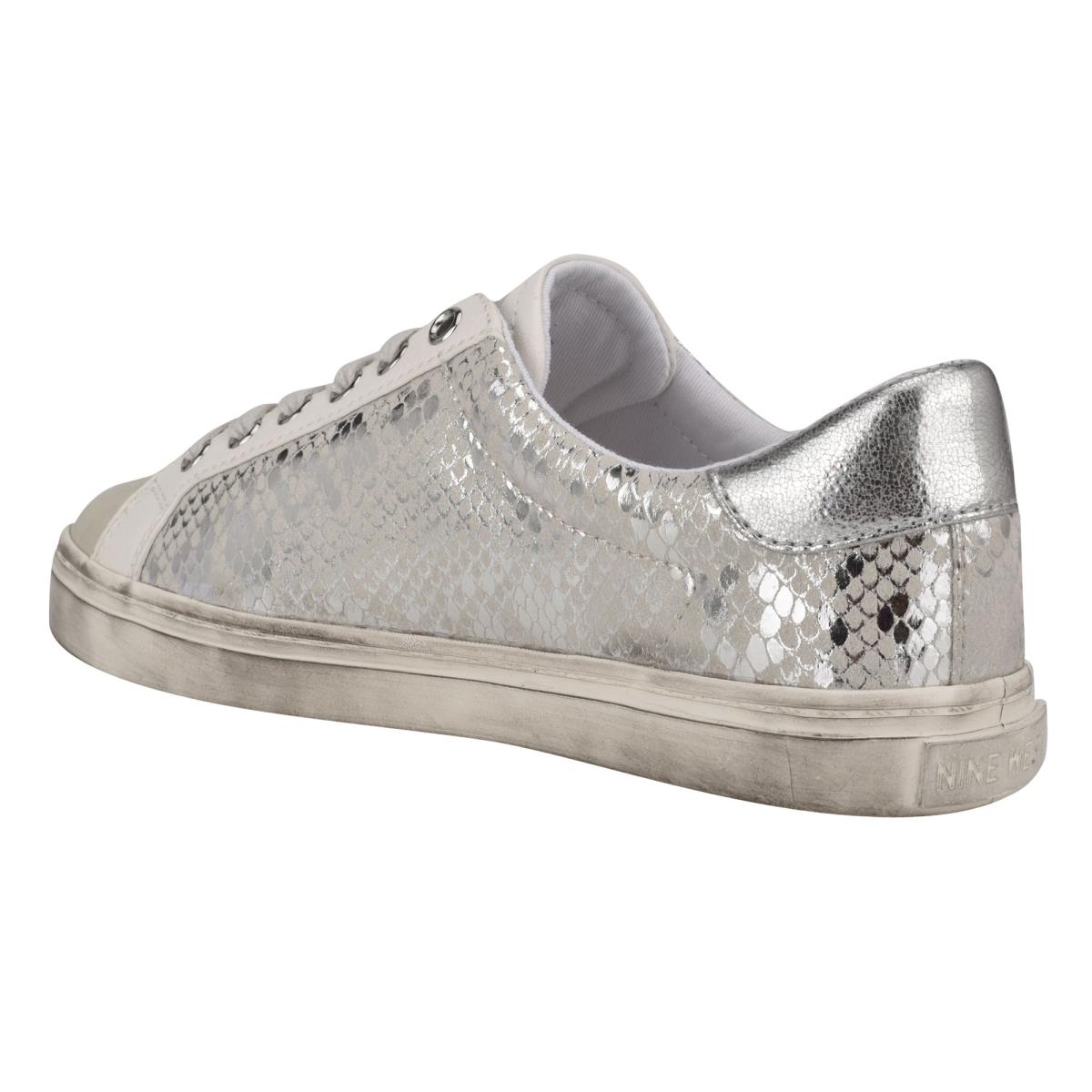 Women's Nine West Best Casual Sneakers Silver | QWSJ40821