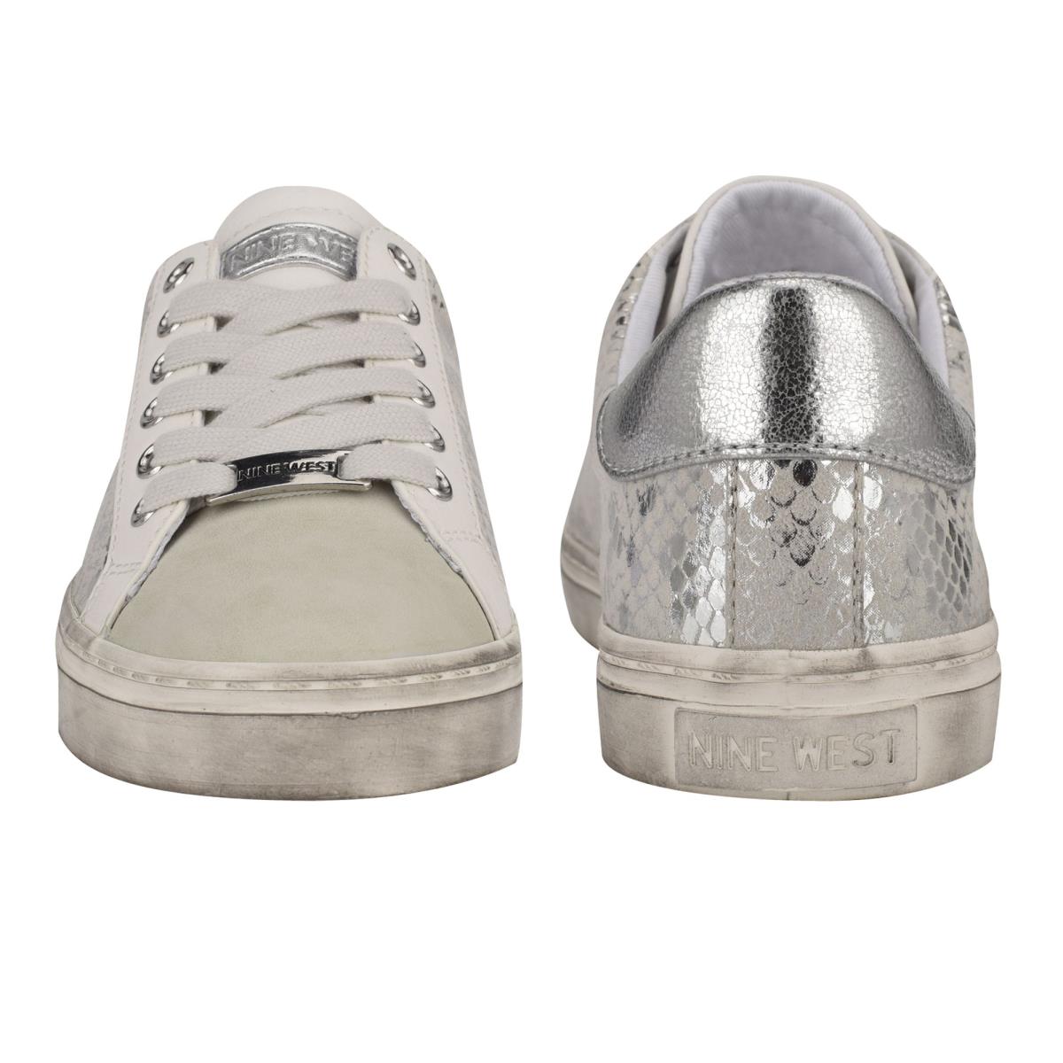 Women's Nine West Best Casual Sneakers Silver | QWSJ40821