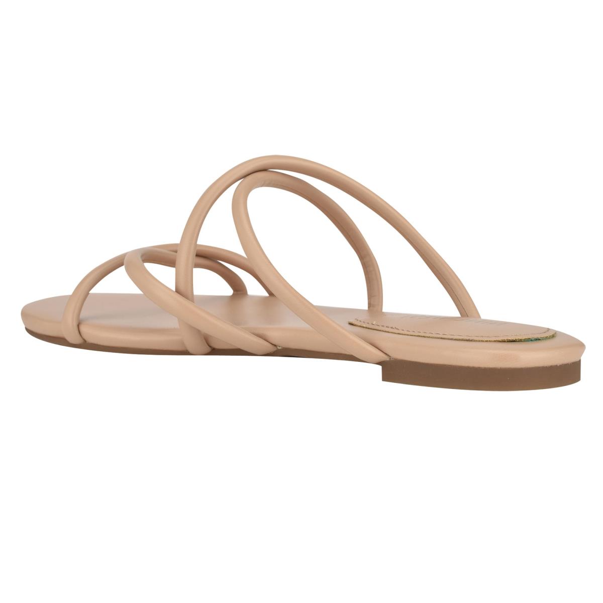 Women's Nine West Beva Flat Slide Sandals Pink | PVNU09751