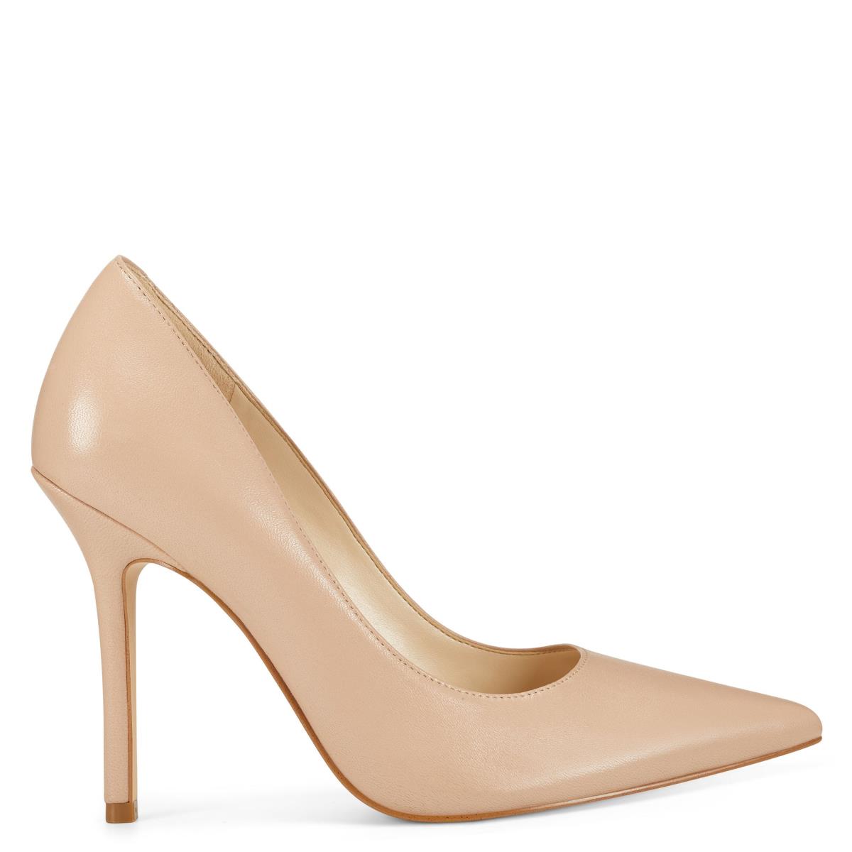 Women\'s Nine West Bliss Pointy Toe Pumps Light Beige | IQFH52947