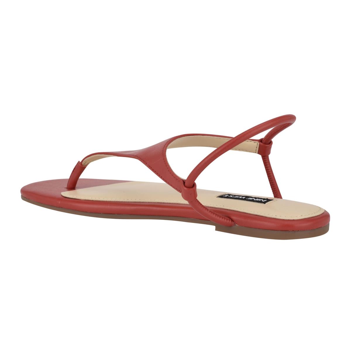 Women's Nine West Braydin Stretch Flat Sandals Red | HKCQ30761