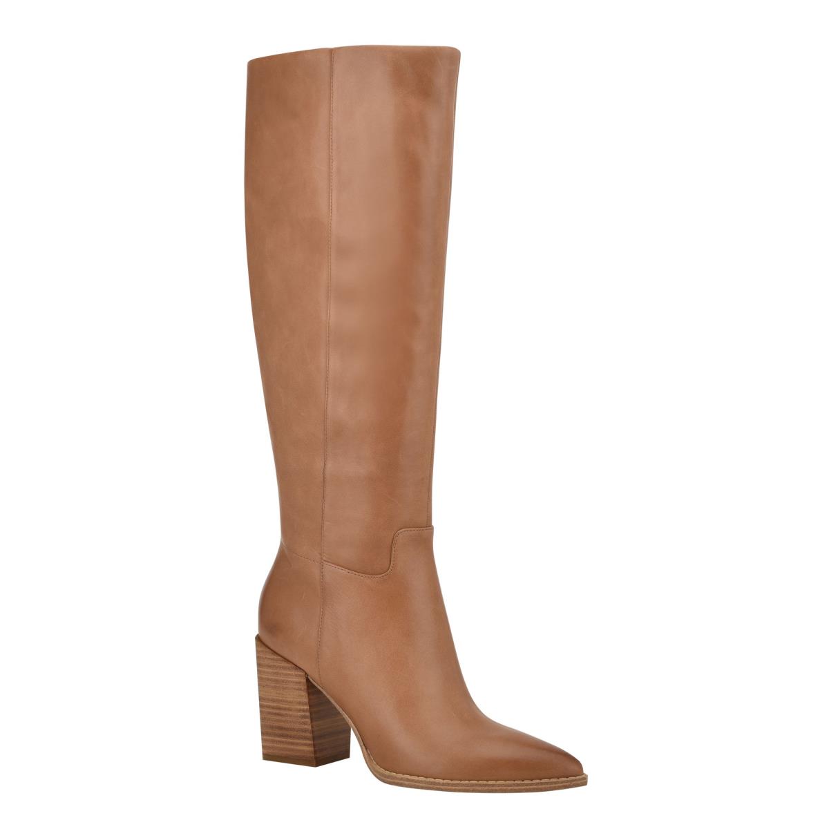 Women's Nine West Brixe Heeled Boots Beige | CUDA76059