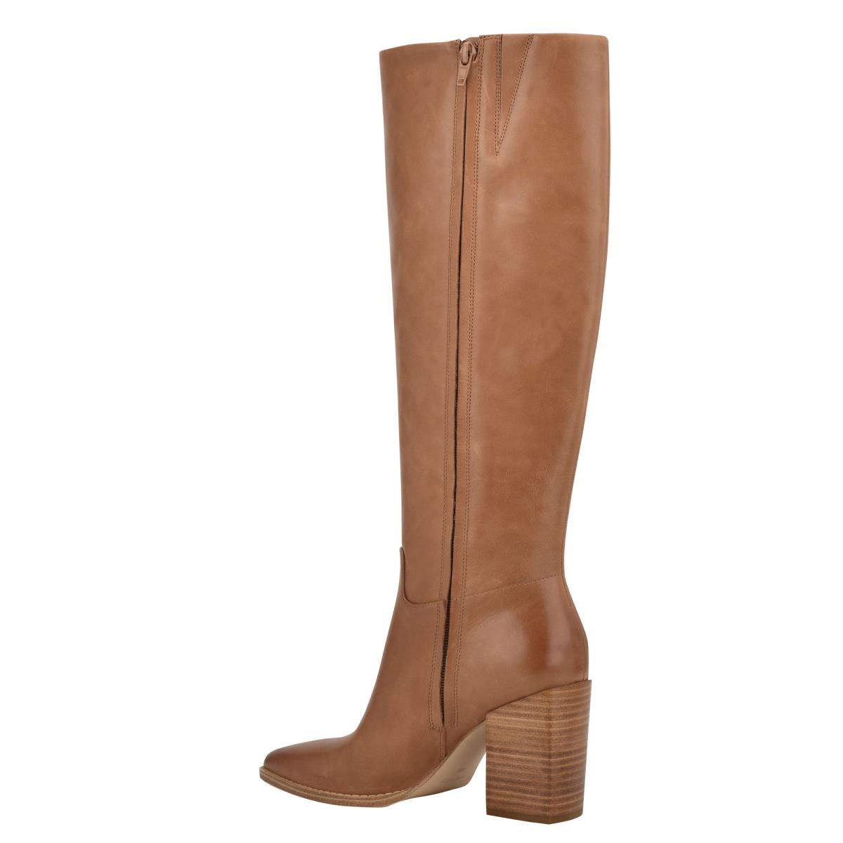 Women's Nine West Brixe Heeled Boots Beige | CUDA76059