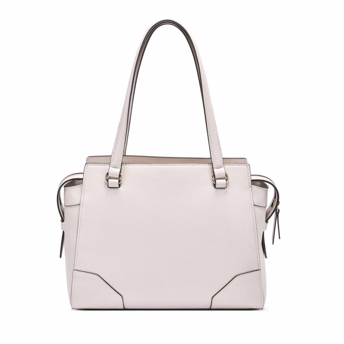 Women's Nine West Brooklyn Jet Set Shldr Satchel Bags Beige | PAKS84503