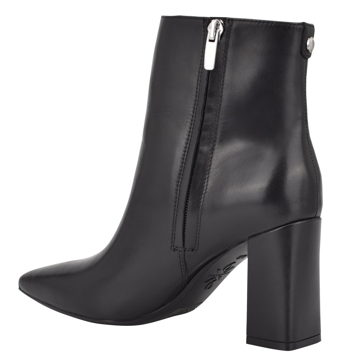 Women's Nine West Cacey 9x9 Heeled Booties Black | WHOZ87463