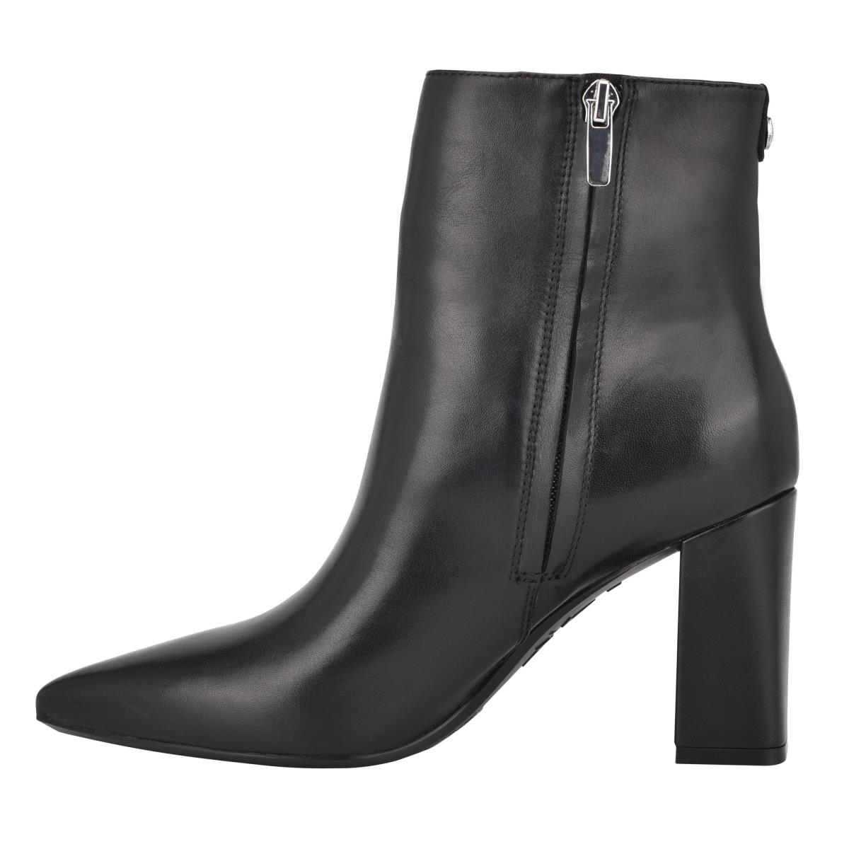 Women's Nine West Cacey 9x9 Heeled Booties Black | WHOZ87463