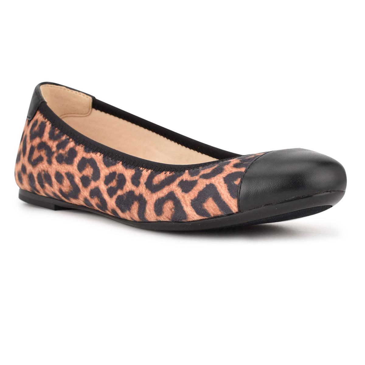 Women's Nine West Capted Ballet Ballet Flats Leopard | GUDH13027