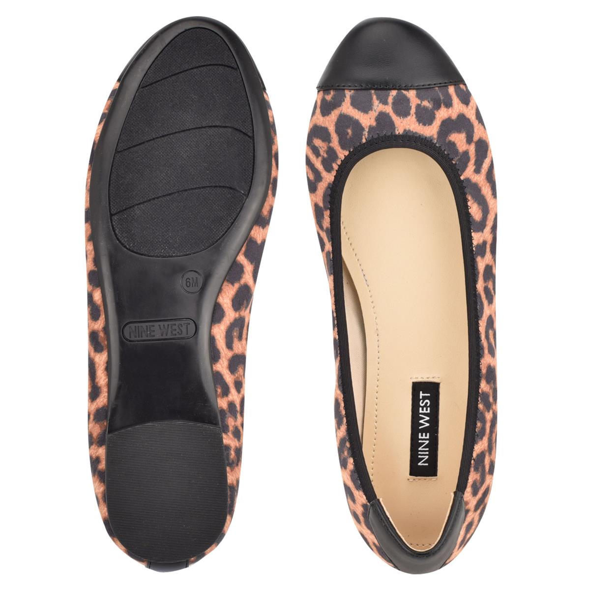 Women's Nine West Capted Ballet Ballet Flats Leopard | GUDH13027