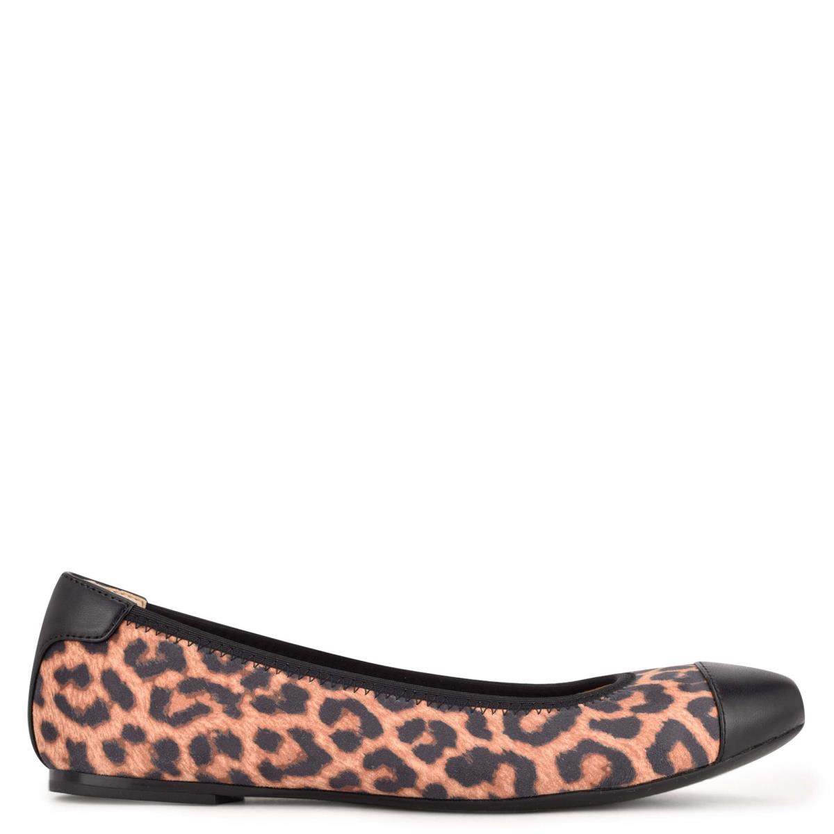 Women\'s Nine West Capted Ballet Ballet Flats Leopard | GUDH13027