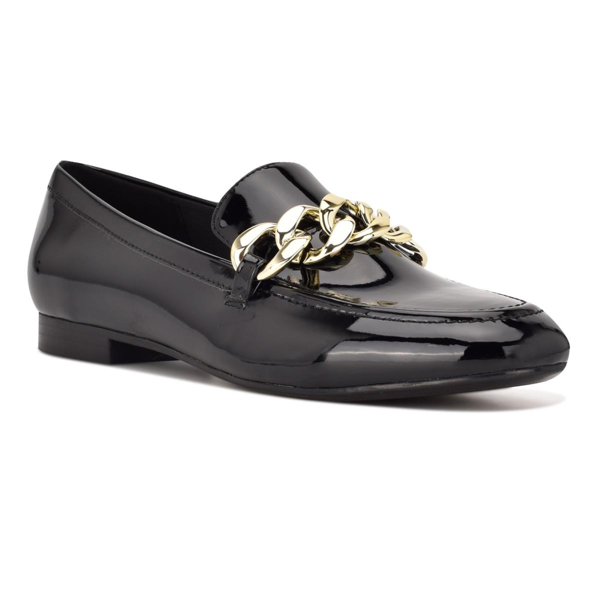 Women's Nine West Chain Slip-On Loafers Black | FJHY96024