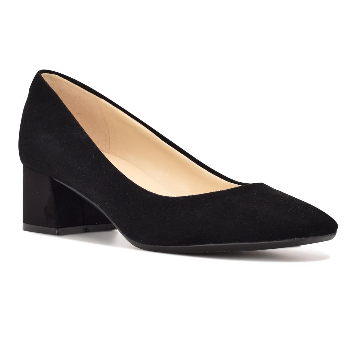 Women's Nine West Cloe 9x9 Block Heel Pumps Black | UXOG15064