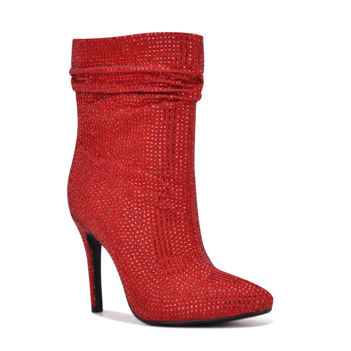 Women's Nine West Dazzle Dress Booties Red | SMCT76152