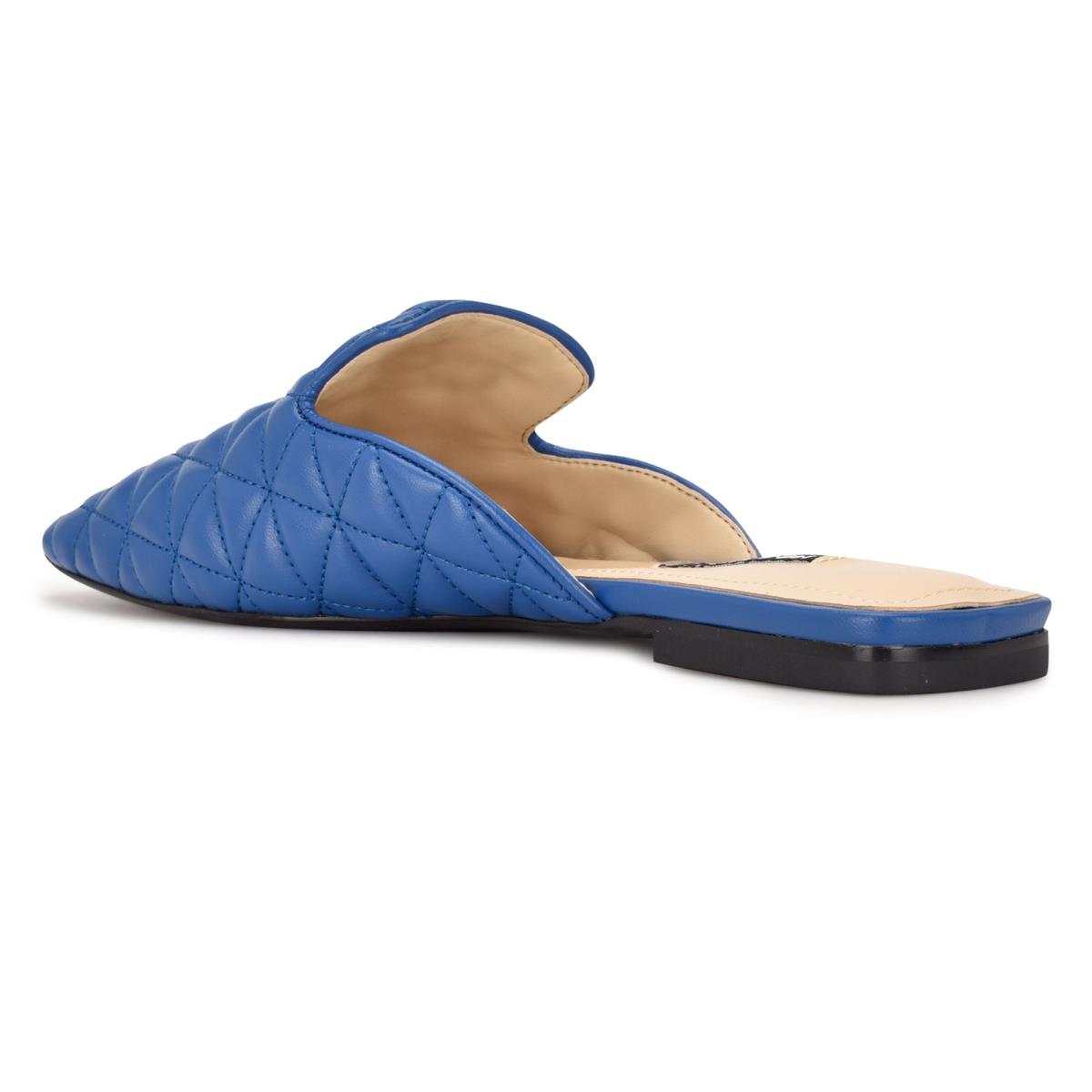 Women's Nine West Diamond Flat Mules Blue | MKFO91580