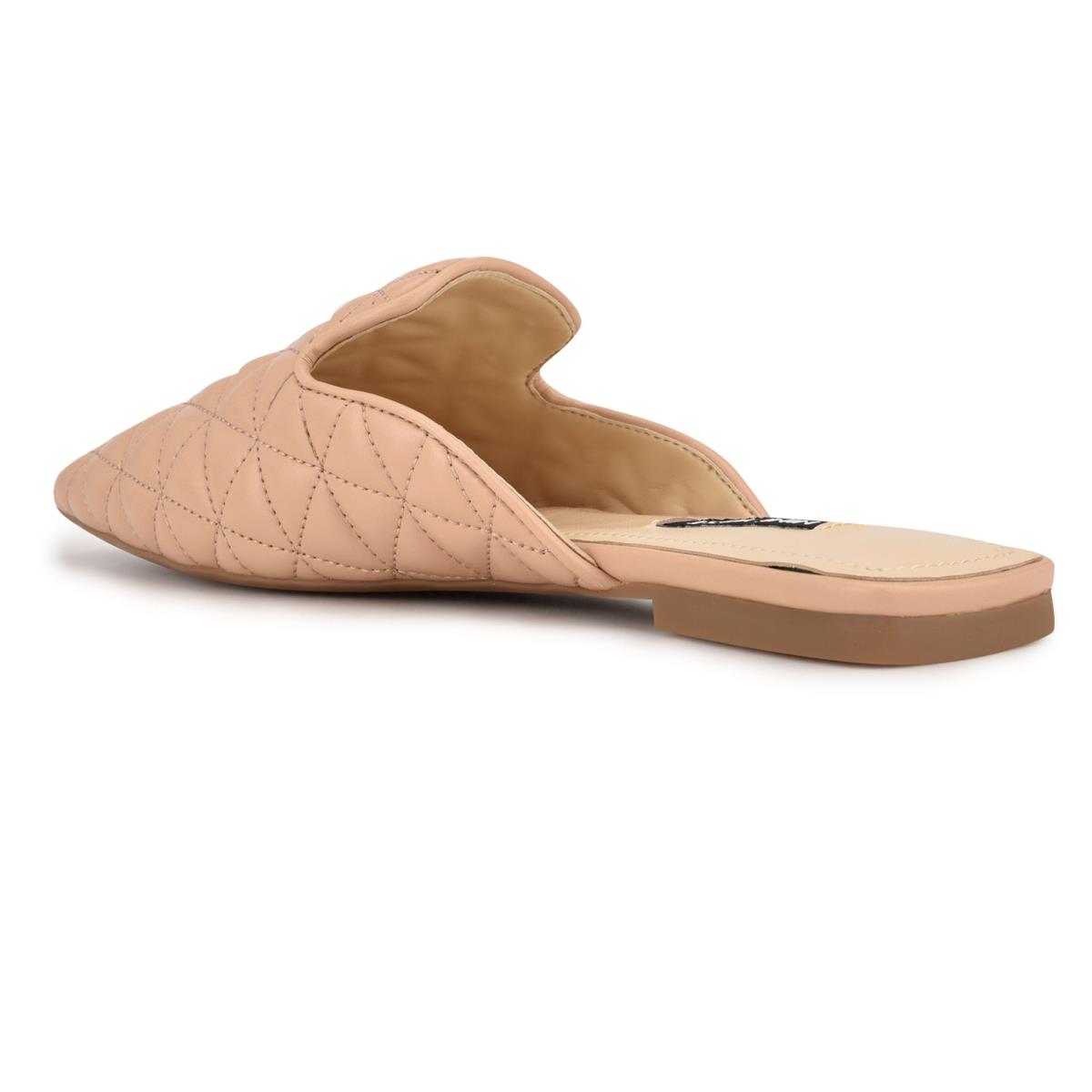 Women's Nine West Diamond Flat Mules Pink | BHFV73980