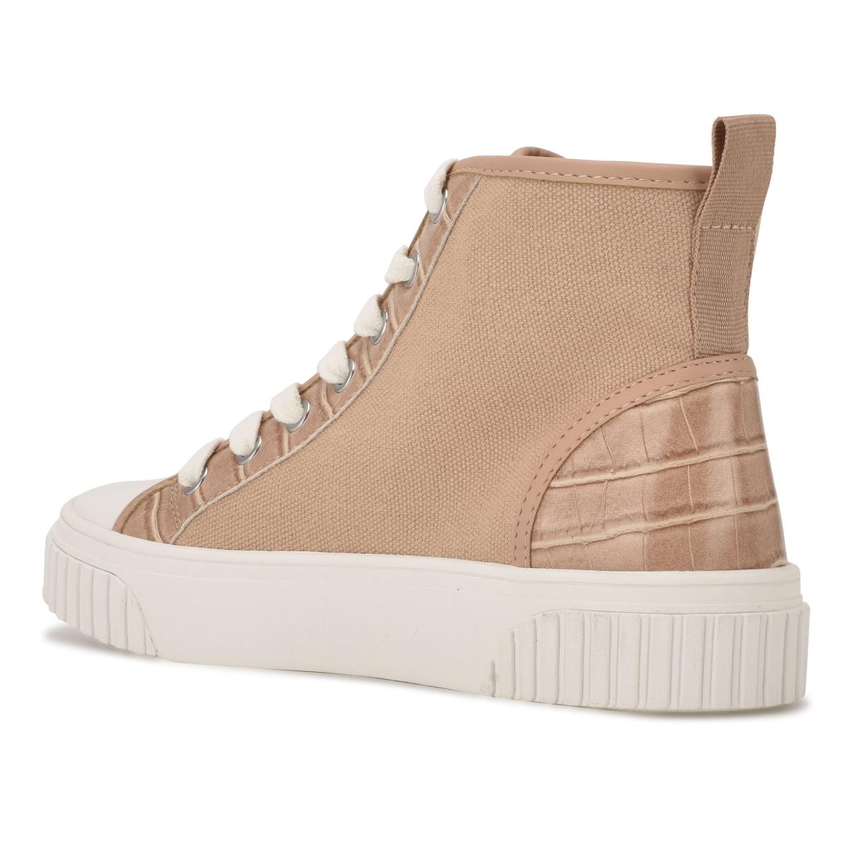 Women's Nine West Dyiane High Top Sneakers Coral Brown | HCFS72316