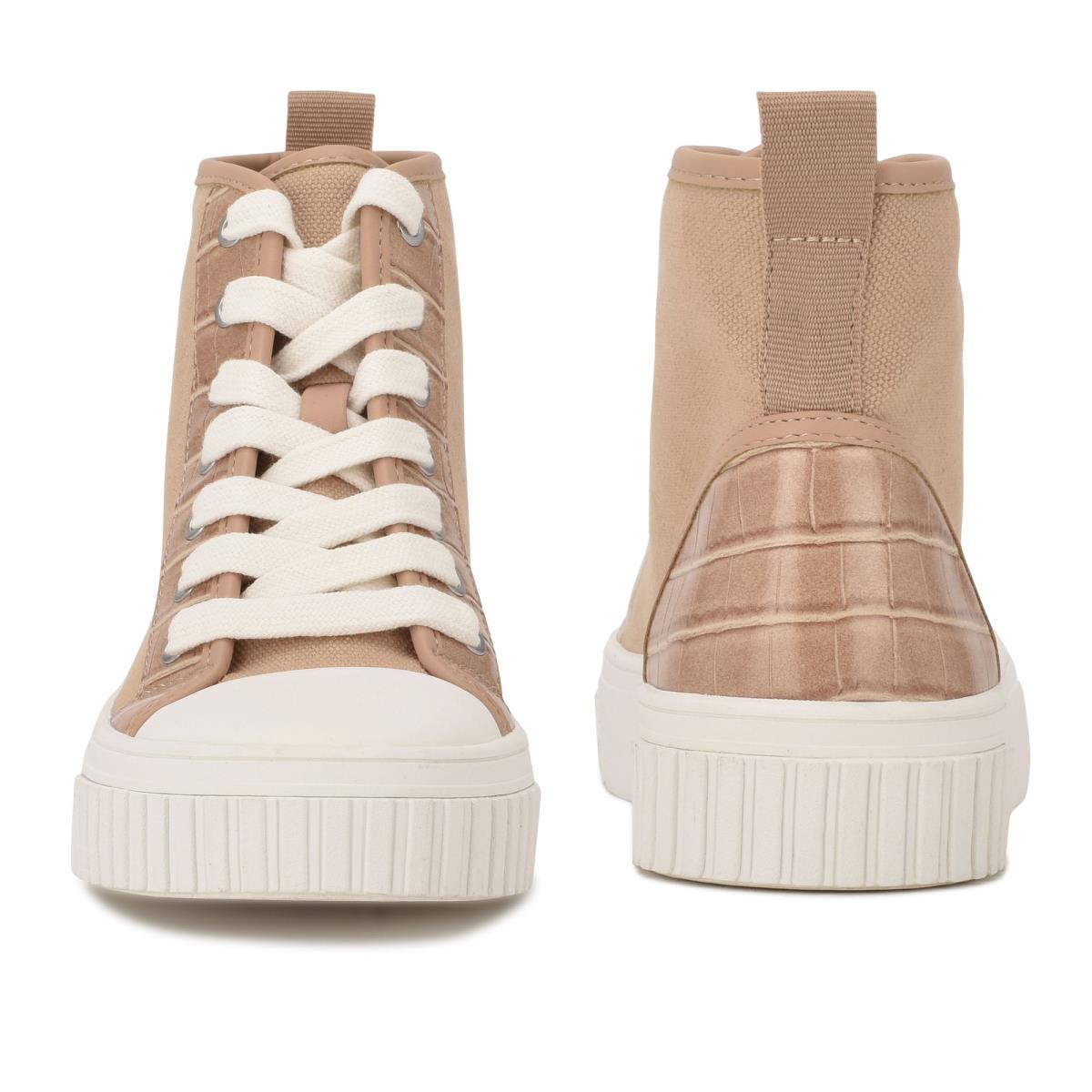 Women's Nine West Dyiane High Top Sneakers Coral Brown | HCFS72316