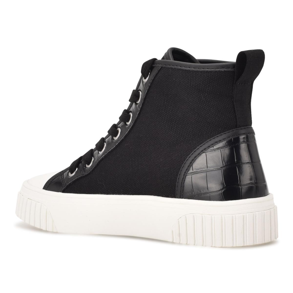 Women's Nine West Dyiane High Top Sneakers Black | RBDC20819