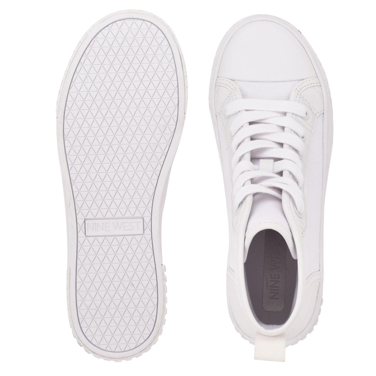 Women's Nine West Dyiane High Top Sneakers White | YIAL42680