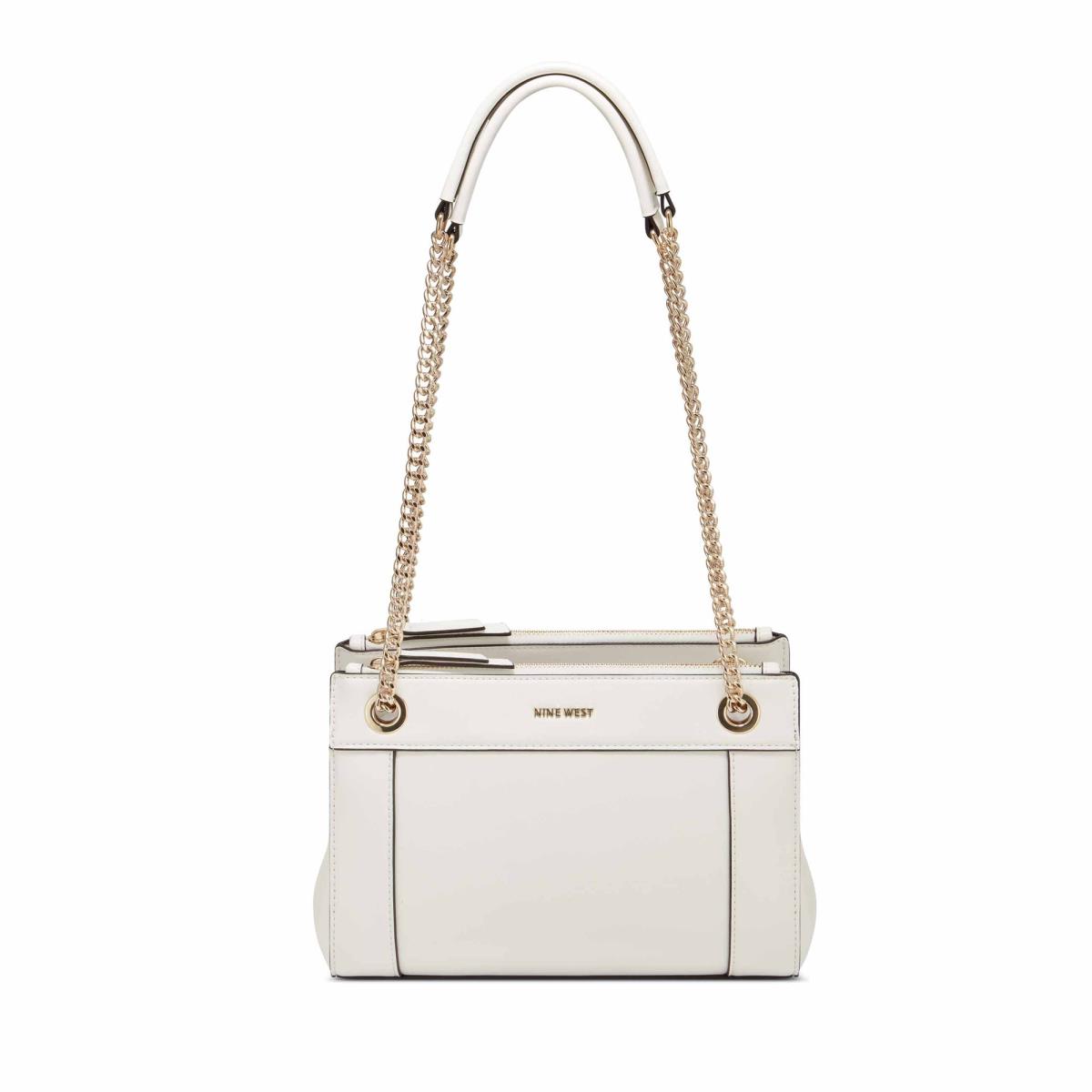 Women\'s Nine West Ellie A List Crossbody Bags White | ZVHE48109