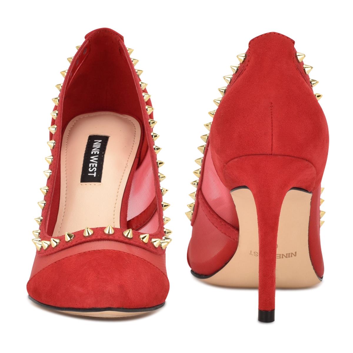 Women's Nine West Erian Pointy Toe Pumps Red | VMBE39706